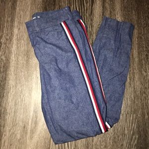 Old Navy pixie cut faux denim jogger